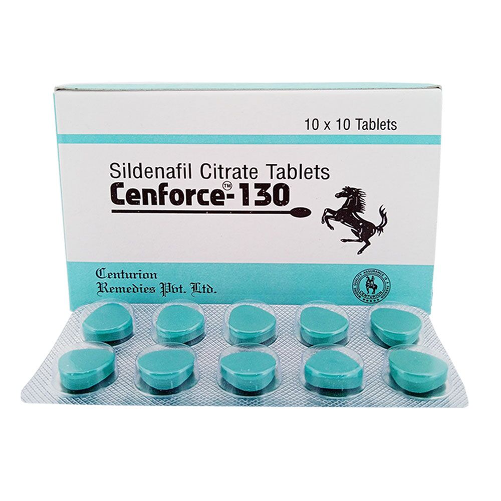 cenforce-130 Cenforce 130mg blue diamond‑shaped tablet with “130” imprint