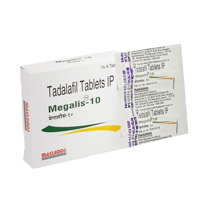 Megalis 10 mg Tablet Tadalafil ED Medication from ScriptChemist