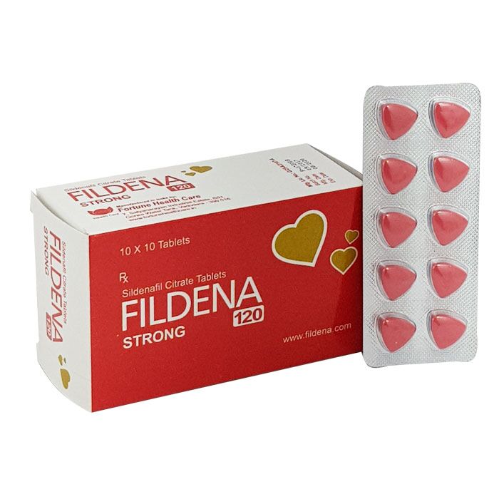 Fildena 120mg tablet – Extra strength sildenafil supplement for men