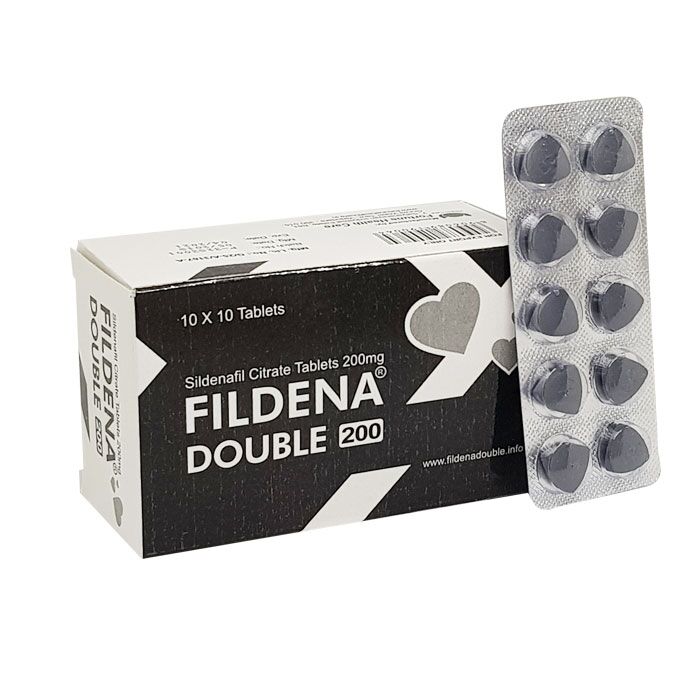 fildena-double Fildena Double tablet – Dual-action sildenafil supplement for men