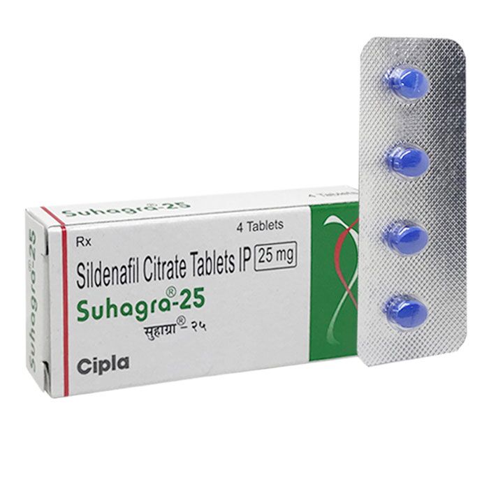 ScriptChemist Suhagra 25mg Tablet front packaging
